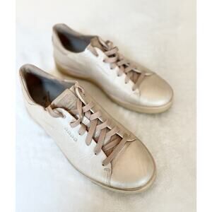 ECCO Tray Golf Shoes Women’s Sz 9-9.5 Rose Pearl EU 40 Spikeless Hydromax